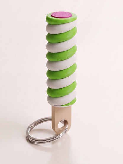 Twister Schlüsselanhänger stehend mit Metallring
